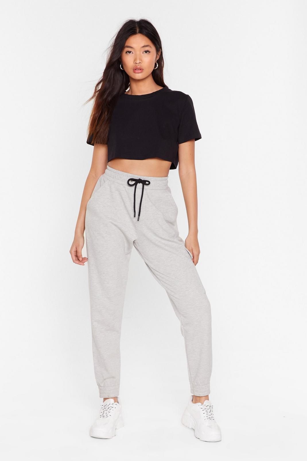 nasty gal jog the limelight stretch joggers